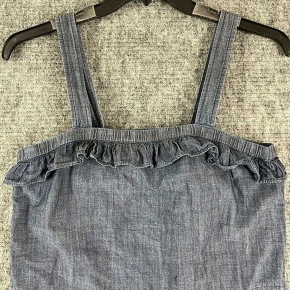 J Crew Tank Womens 4 Ruffle v - Picture 6 of 11